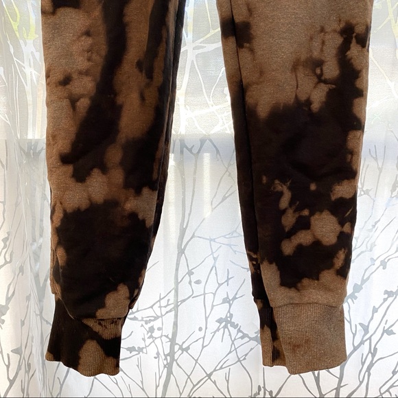 Champion tan brown reverse tie dye drawstring elastic waist jogger sweatpants - Picture 3 of 9